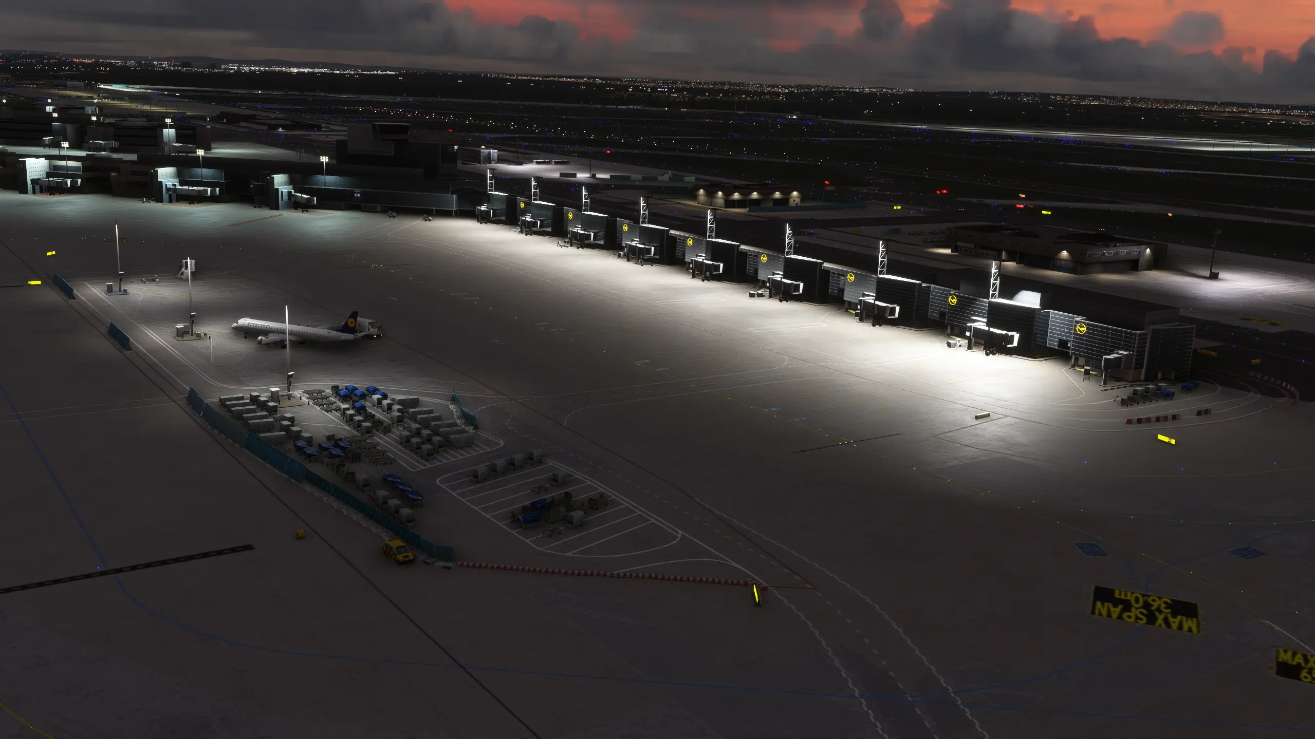 View of Frankfurt Airport Terminal 2